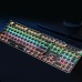 Clavier de jeu chamza® RGB avec convertisseur de bouton multimédia clavier mécanique de type machine à écrire USB 104 touches bleu Switch clavier de jeu et d'ordinateur de bureau