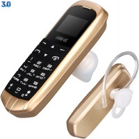 LONG-CZ J8 Mini téléphone avec fonction mains libres Radio FM de soutien, carte micro SIM, réseau GSM